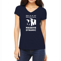 Massive Dynamic Ad From The Fringe Women's V-neck T-shirt | Artistshot