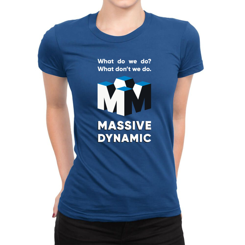 Massive Dynamic Ad From The Fringe Ladies Fitted T-shirt | Artistshot