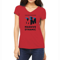 Massive Dynamic Ad From The Fringe Women's V-neck T-shirt | Artistshot