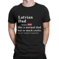 Mens Latvian Dad Definition  Fathers Day Gift Flag T-shirt | Artistshot