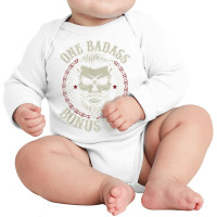 Mens One Badass Bonus Dad Birthday Step Dad Father's Day Tee T Shirt Long Sleeve Baby Bodysuit | Artistshot