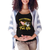 Bestfriends For Life Boston Terrier Dog Mom Dog Dad T Shirt Maternity Scoop Neck T-shirt | Artistshot