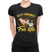 Bestfriends For Life Boston Terrier Dog Mom Dog Dad T Shirt Ladies Fitted T-shirt | Artistshot