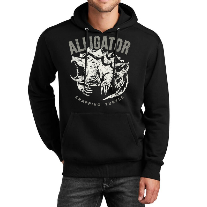 Alligator Snapping Turtle, Vintage Design For Reptile Lovers T Shirt Unisex Hoodie | Artistshot