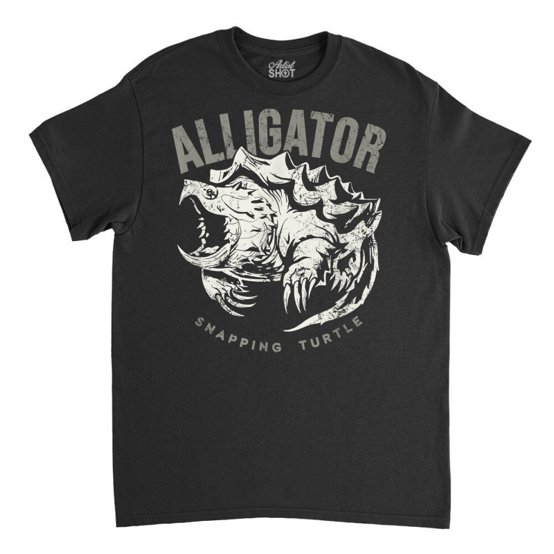 Alligator Snapping Turtle, Vintage Design For Reptile Lovers T Shirt Classic T-shirt | Artistshot