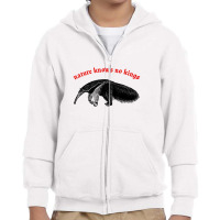 Nature Knows No Kings Nihilist Anteater Design Youth Zipper Hoodie | Artistshot