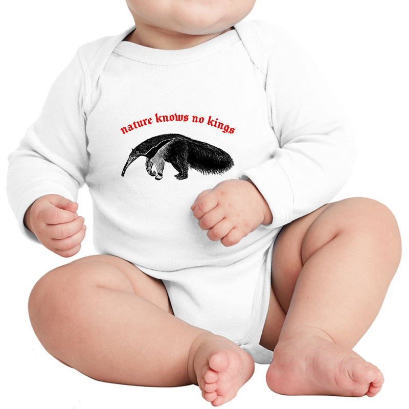 Nature Knows No Kings Nihilist Anteater Design Long Sleeve Baby Bodysuit by qulonuhun | Artistshot