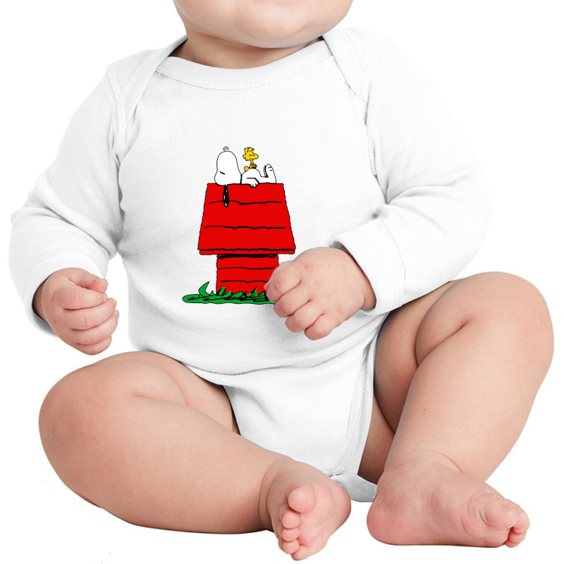 The Doghouse Long Sleeve Baby Bodysuit by betakono | Artistshot