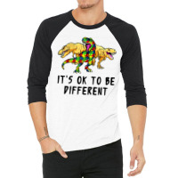 It's Ok To Be Different Dinosaur 3/4 Sleeve Shirt | Artistshot