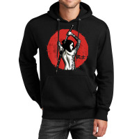 Japanese Warrior   Sexy Samurai   Female Samurai (on Back) T Shirt Unisex Hoodie | Artistshot