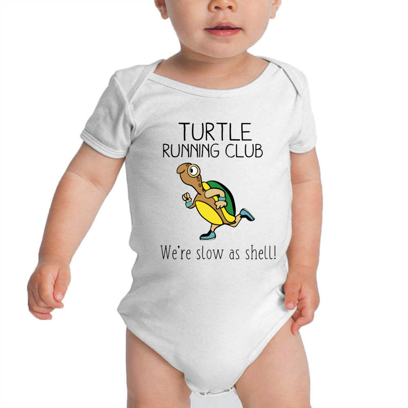 Turtle Running Club Baby Bodysuit by Lilin Art | Artistshot