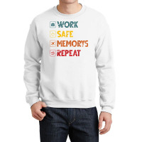 Work Safe Memorys Repeat World Traveler Traveling T Shirt Crewneck Sweatshirt | Artistshot