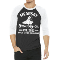 Womens Funny Quote Objection Hearsay Home Of The Mega Pint V Neck T Sh 3/4 Sleeve Shirt | Artistshot