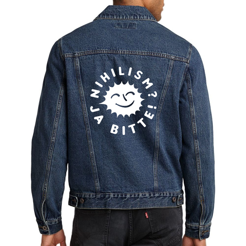 Nihilism Ja Bitte Men Denim Jacket by qulonuhun | Artistshot