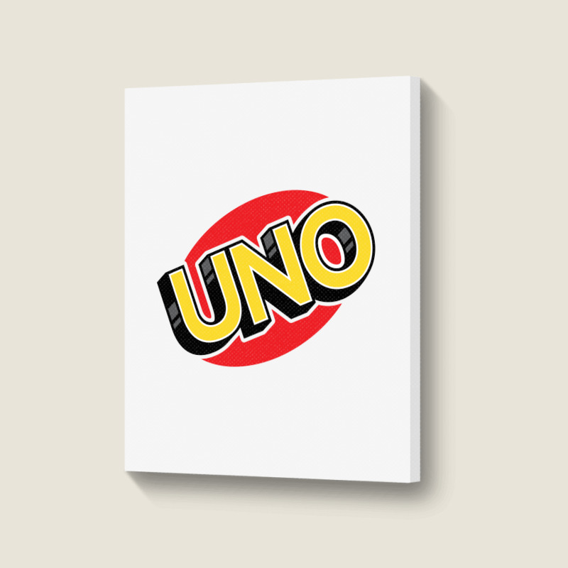 Uno Card Game Portrait Canvas Print | Artistshot