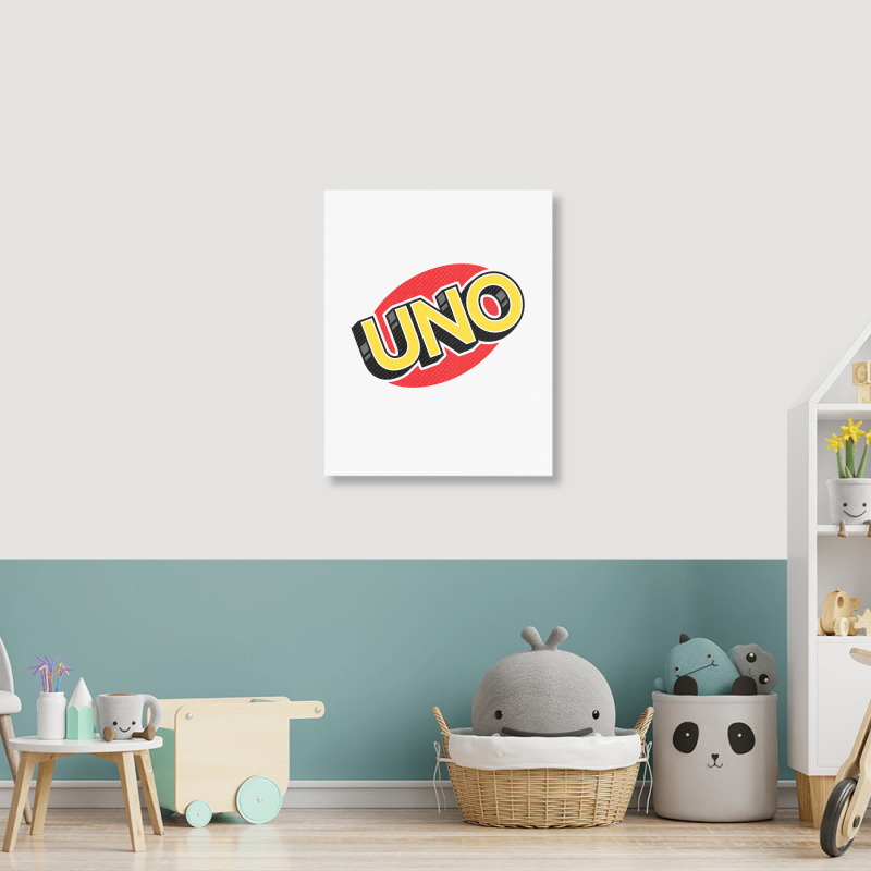 Uno Card Game Portrait Canvas Print | Artistshot