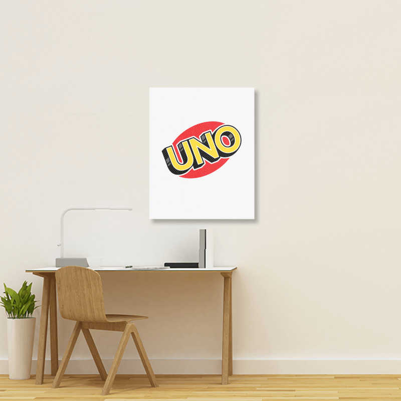 Uno Card Game Portrait Canvas Print | Artistshot