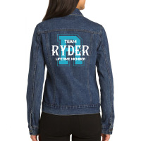 Team Ryder Lifetime Member Ladies Denim Jacket | Artistshot