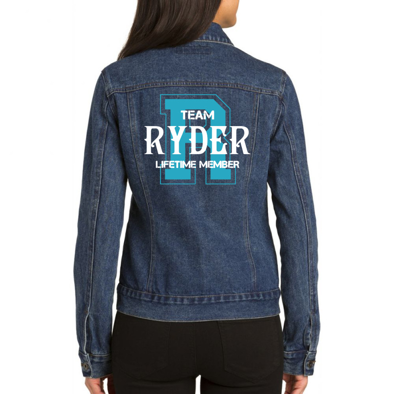 Team Ryder Lifetime Member Ladies Denim Jacket by Koiku | Artistshot