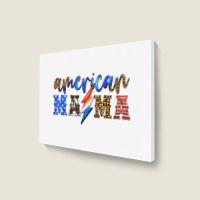 American Mama Thunderbolt Landscape Canvas Print | Artistshot