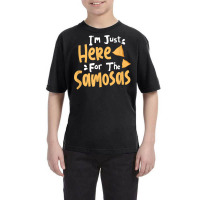 I'm Just Here For The Samosas Desi Bollywood Funny Memes T Shirt Youth Tee | Artistshot