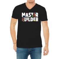 Master Builder Kids Building Blocks Bricks Toys Gift T Shirt V-neck Tee | Artistshot