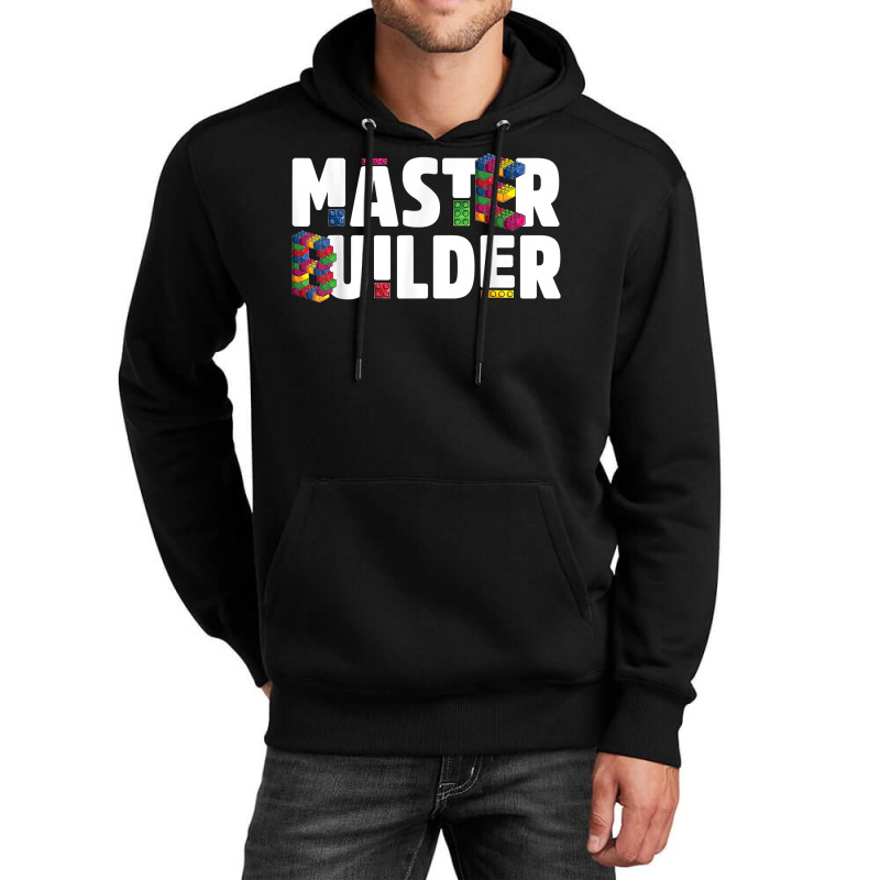 Master Builder Kids Building Blocks Bricks Toys Gift T Shirt Unisex Hoodie | Artistshot