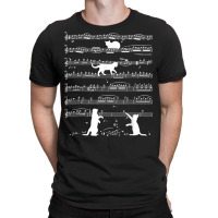 Musician Cat Lover Funny Cute Kitty Playing Music Note Clef T Shirt T-shirt | Artistshot