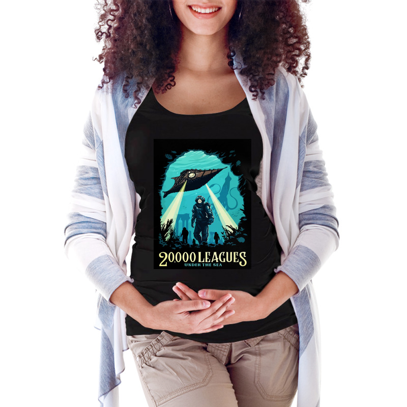 A World Tour Underwater Maternity Scoop Neck T-shirt by Mutmainahyasir | Artistshot