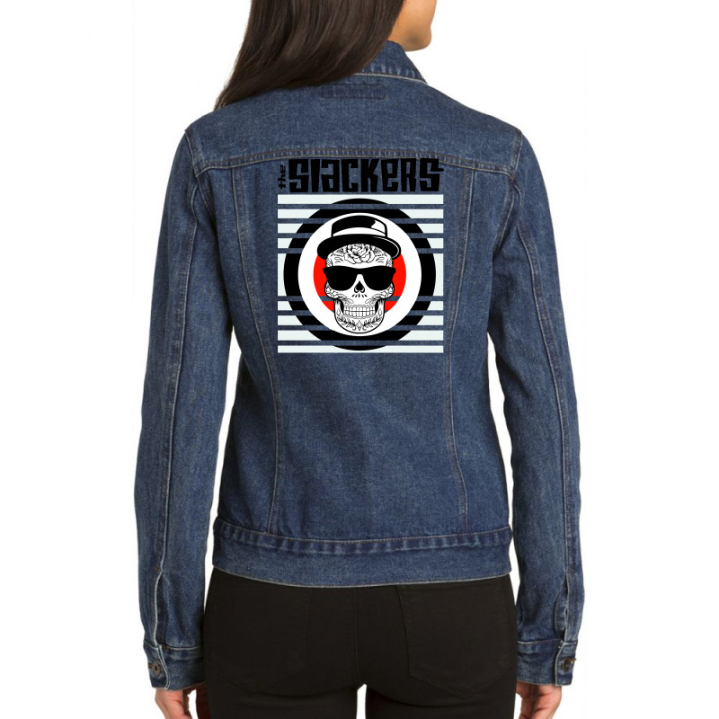 The Slackers Ladies Denim Jacket by Kiwirsemplok | Artistshot