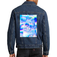 Skies = Sky, Clouds, Aesthetic, Dream, Weird, Glitch, Trippy Men Denim Jacket | Artistshot