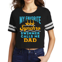 Mens Synchronized Swimming Dad Favorite Synchro Swimmer Artistic T Shi Scorecard Crop Tee | Artistshot