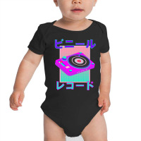 Vaporwave Record Player Retro 80s Japanese Otaku Art Baby Bodysuit | Artistshot