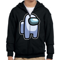 You Among Me My Son And Us Best Gift For Child  Who Love Game Youth Zipper Hoodie | Artistshot