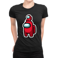 You Among Me My Son And Us Best Gift For Child  Who Love Game Ladies Fitted T-shirt | Artistshot