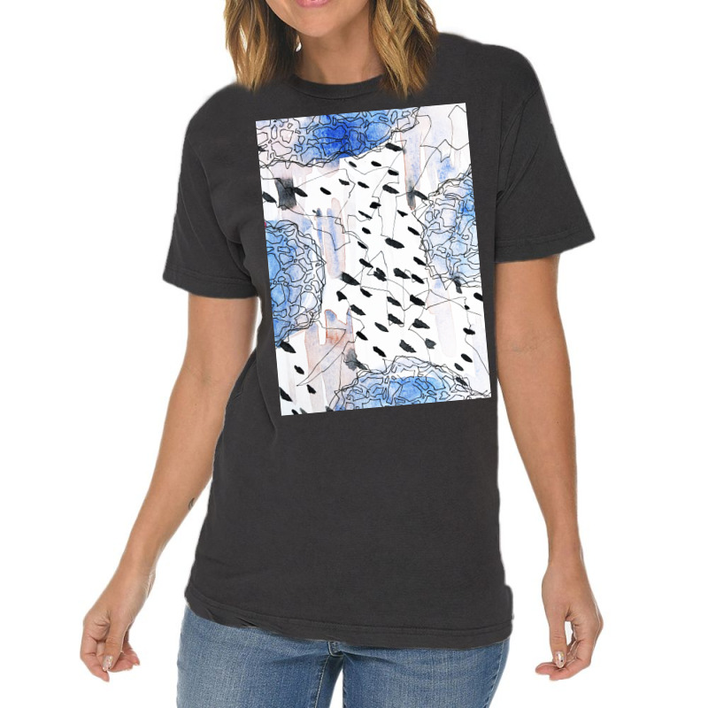 Abstract Watercolor Shape Art Vintage T-Shirt by Visudylic Creations | Artistshot