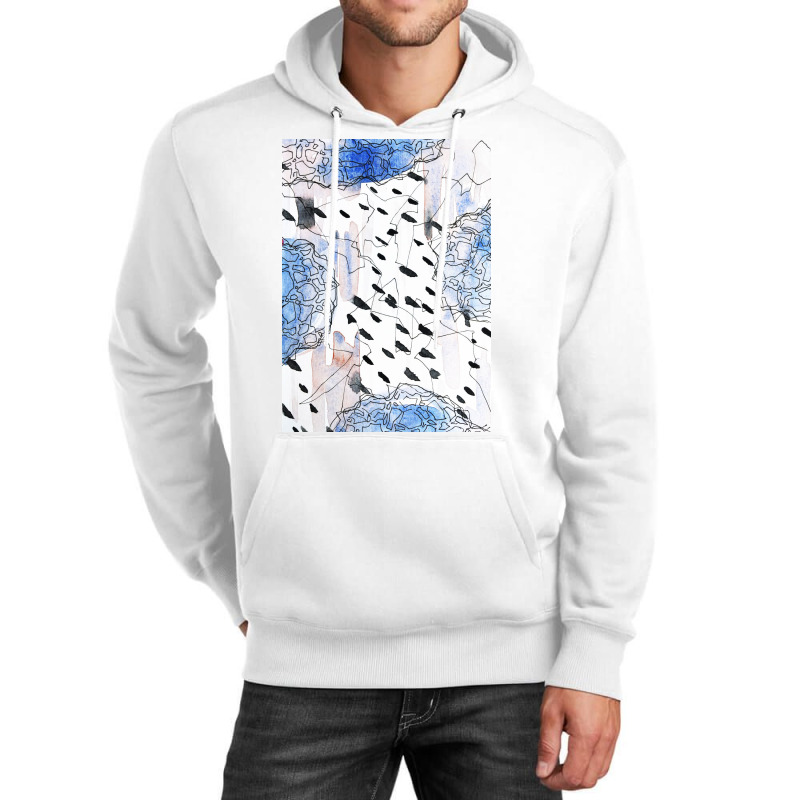 Abstract Watercolor Shape Art Unisex Hoodie by Visudylic Creations | Artistshot