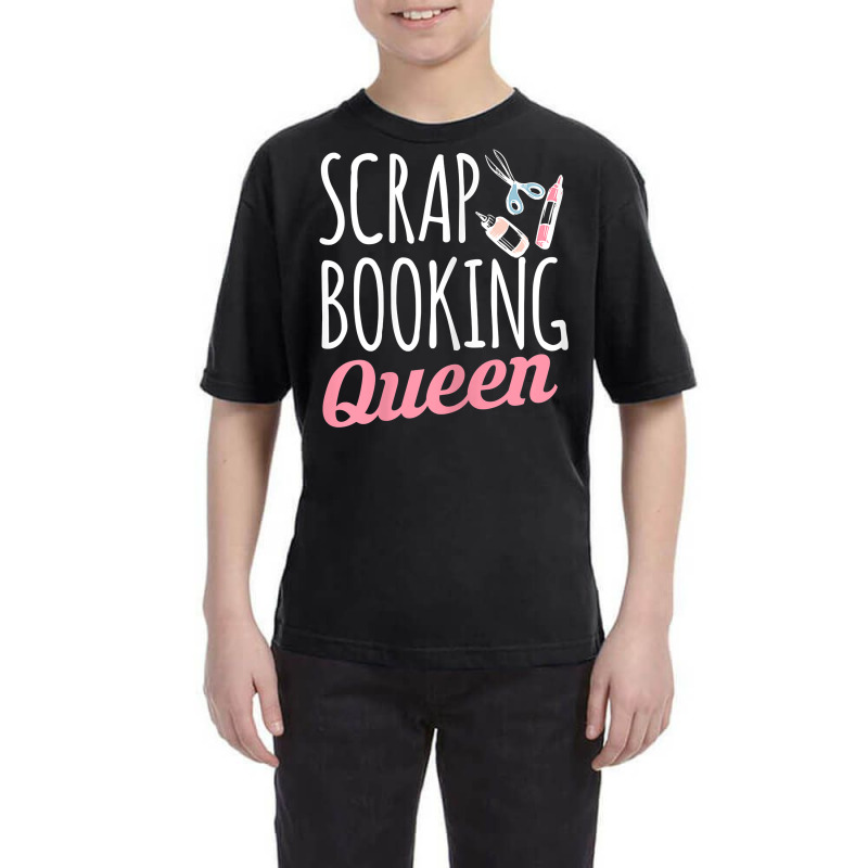 Womens Scrapbooking Queen Scrapbook Scrapbooker Crops Swaps Sticker T Youth Tee | Artistshot