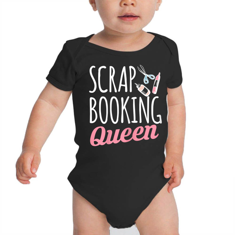 Womens Scrapbooking Queen Scrapbook Scrapbooker Crops Swaps Sticker T Baby Bodysuit | Artistshot