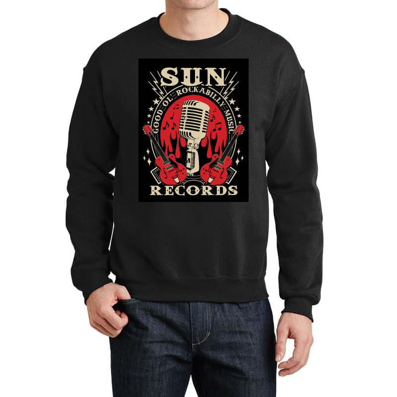 American Independent Record Label Sun Records Crewneck Sweatshirt by JohnBush | Artistshot