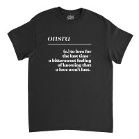 Onsra, Etymology Lover Typography Design Classic T-shirt | Artistshot