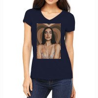 Dua Take A Photo With A Brown Background Love Women's V-neck T-shirt | Artistshot