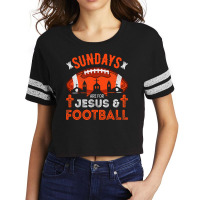 Football Sundays Are For Jesus And Cleveland Christian Scorecard Crop Tee | Artistshot