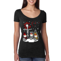 Faith Hope Love Snowman Jesus Dandelion Christian Christmas Women's Triblend Scoop T-shirt | Artistshot