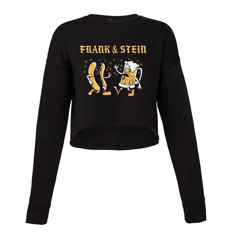 Frank & Stein Oktoberfest German Beer Drinker Cropped Sweater by saterseim | Artistshot