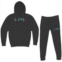 Synchro Swimming Heartbeat Synchronized Swimmer Ekg T Shirt Hoodie & Jogger Set | Artistshot