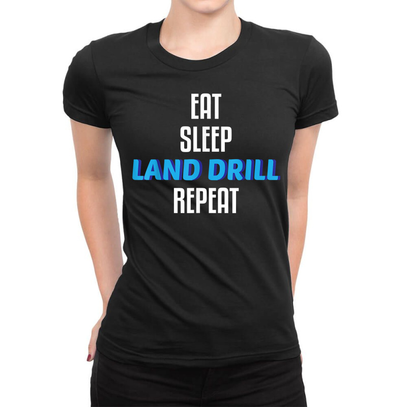 Synchronized Swimming T Shirt Eat Sleep Land Drill Ladies Fitted T-Shirt by marshall0976 | Artistshot