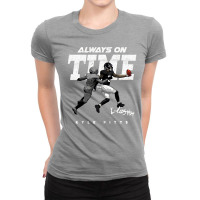 Always On Time Kyle Pitts Ladies Fitted T-shirt | Artistshot