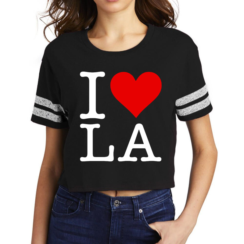 I Love Los Angeles Scorecard Crop Tee by Ataya | Artistshot