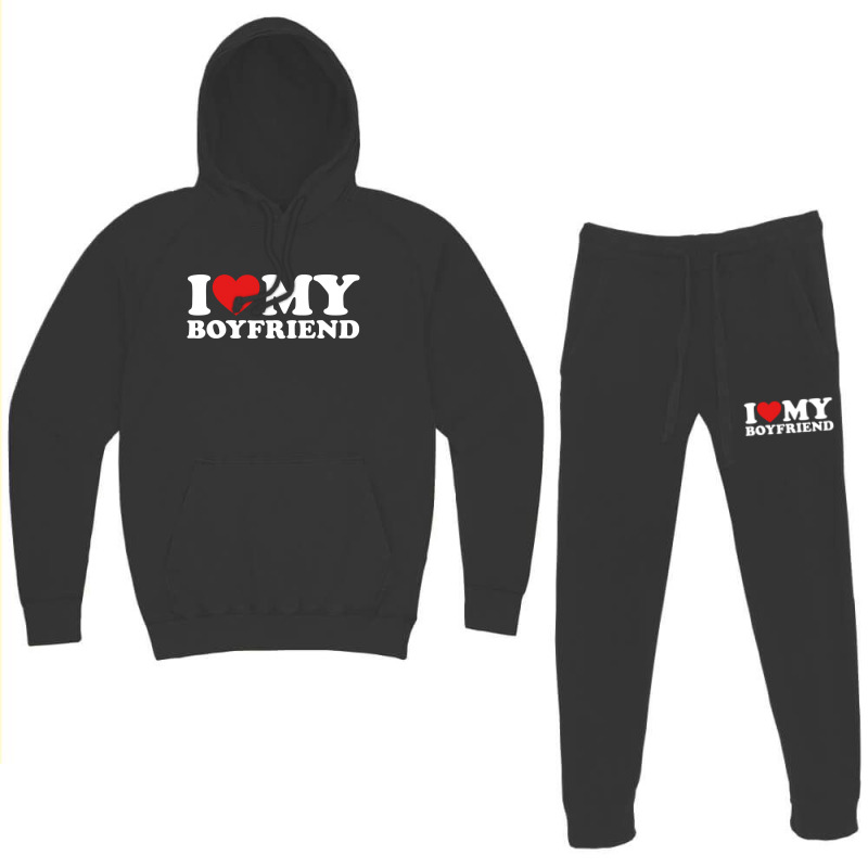 I Love My Boyfriend Hoodie & Jogger Set | Artistshot